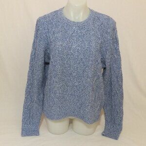 Banana Republic Sweater Womens XL Blue Diamond Knit Pattern Cotton Wool Pullover
